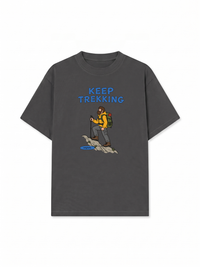 Áo Thun Relaxed Fit Blue Keep Trekking