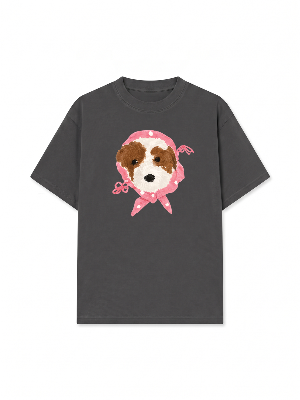 Áo Thun Relaxed Fit Pink Dots Puppy