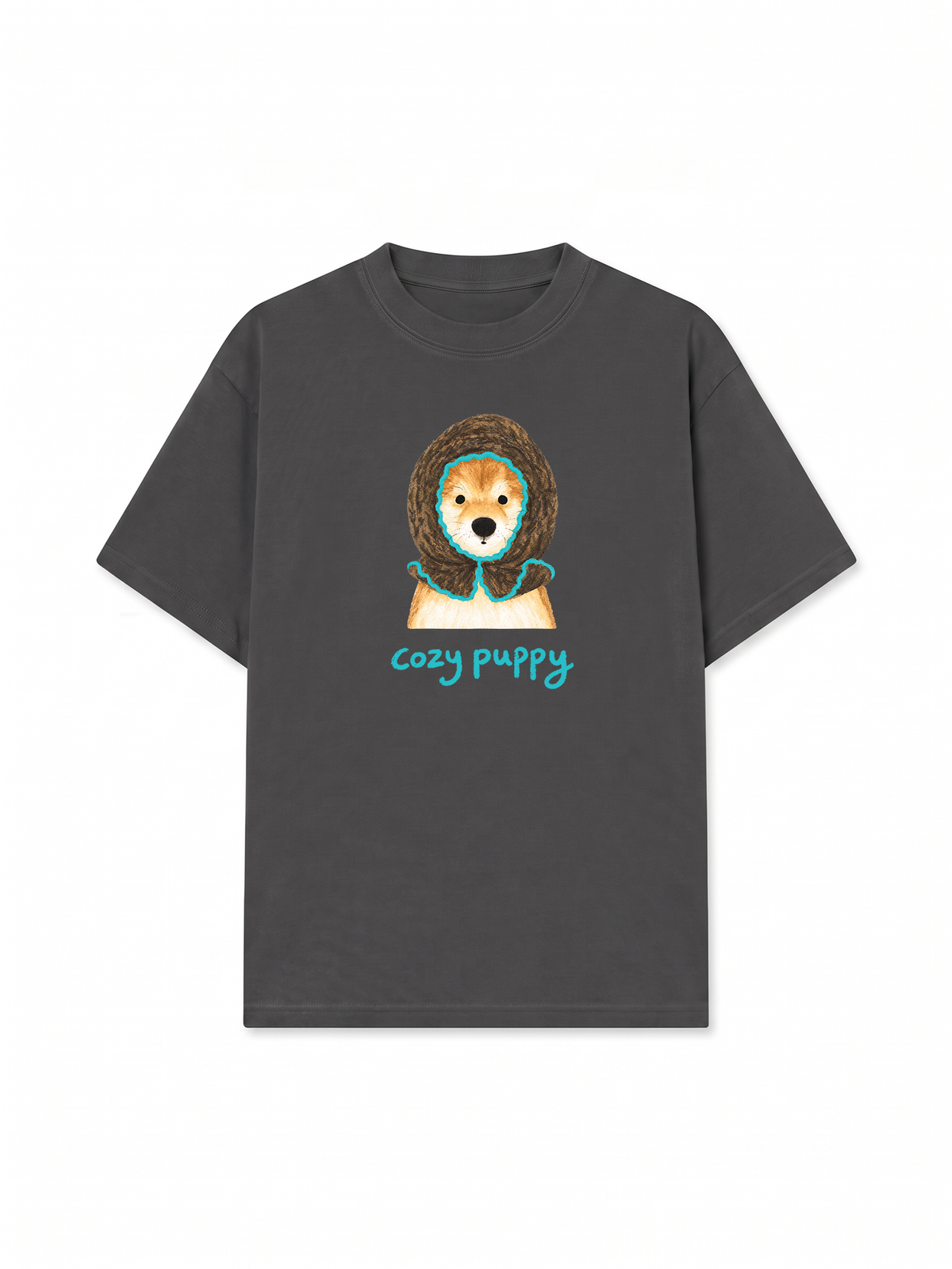 Áo Thun Relaxed Fit Blue Tiffany Cozy Puppy