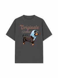 Áo Thun Relaxed Fit Polka Tiffany Dachhund