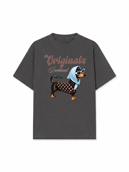 Áo Thun Relaxed Fit Polka Tiffany Dachhund