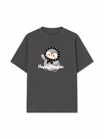 Áo Thun Relaxed Fit Happy Penguin