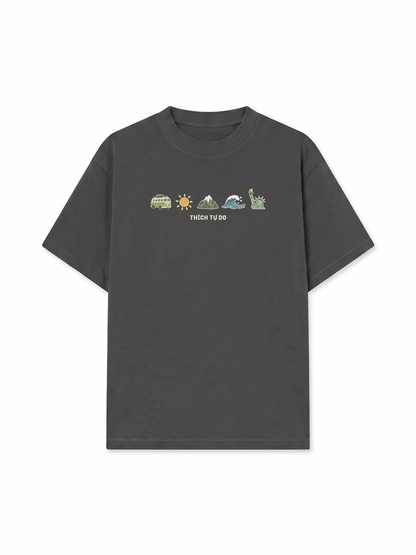 Áo Thun Relaxed Fit Thích Tự Do
