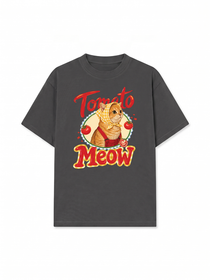 Áo Thun Relaxed Fit Tomato Meow