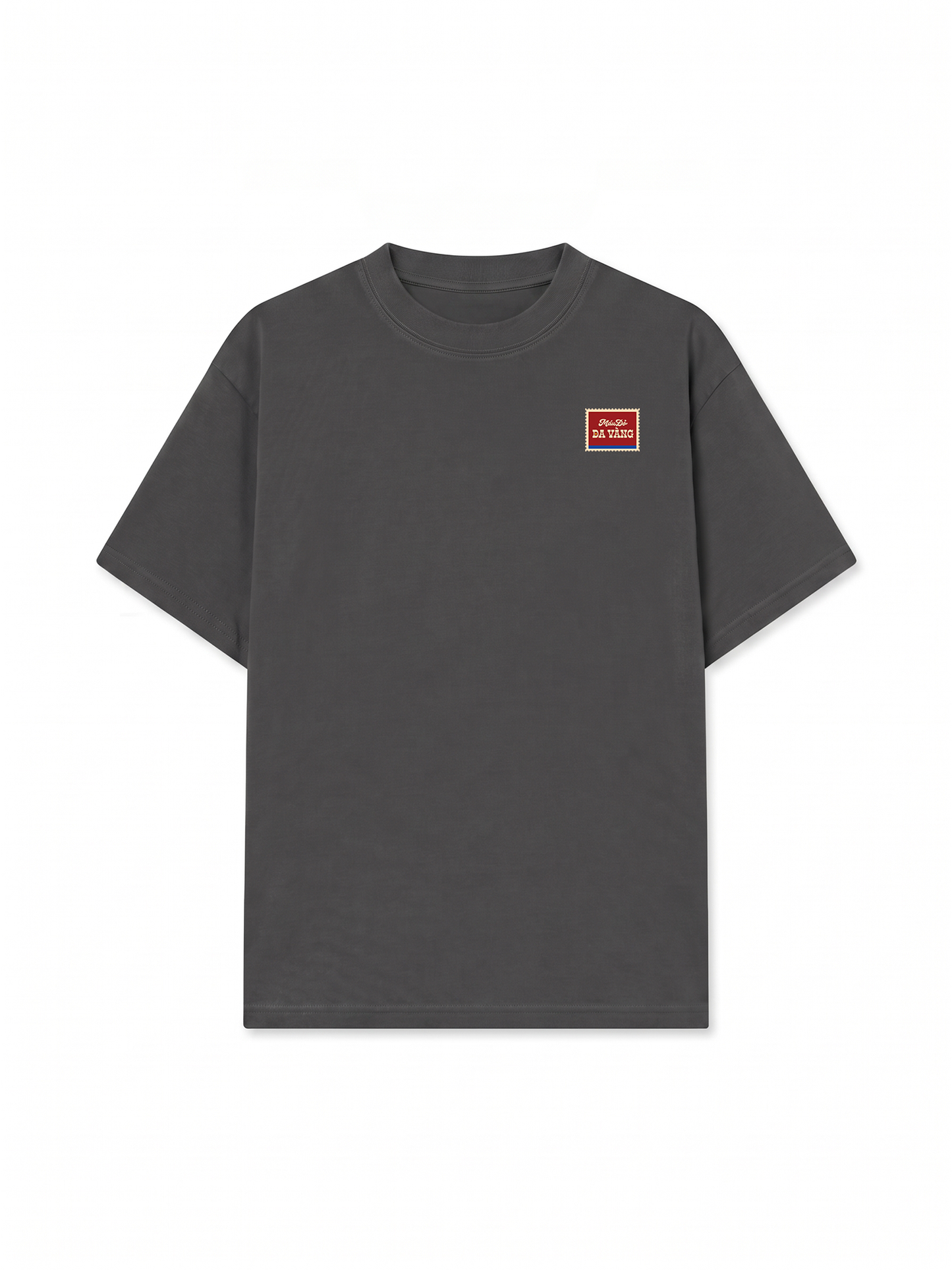 Áo Thun Relaxed Fit Tem Máu Đỏ Da Vàng