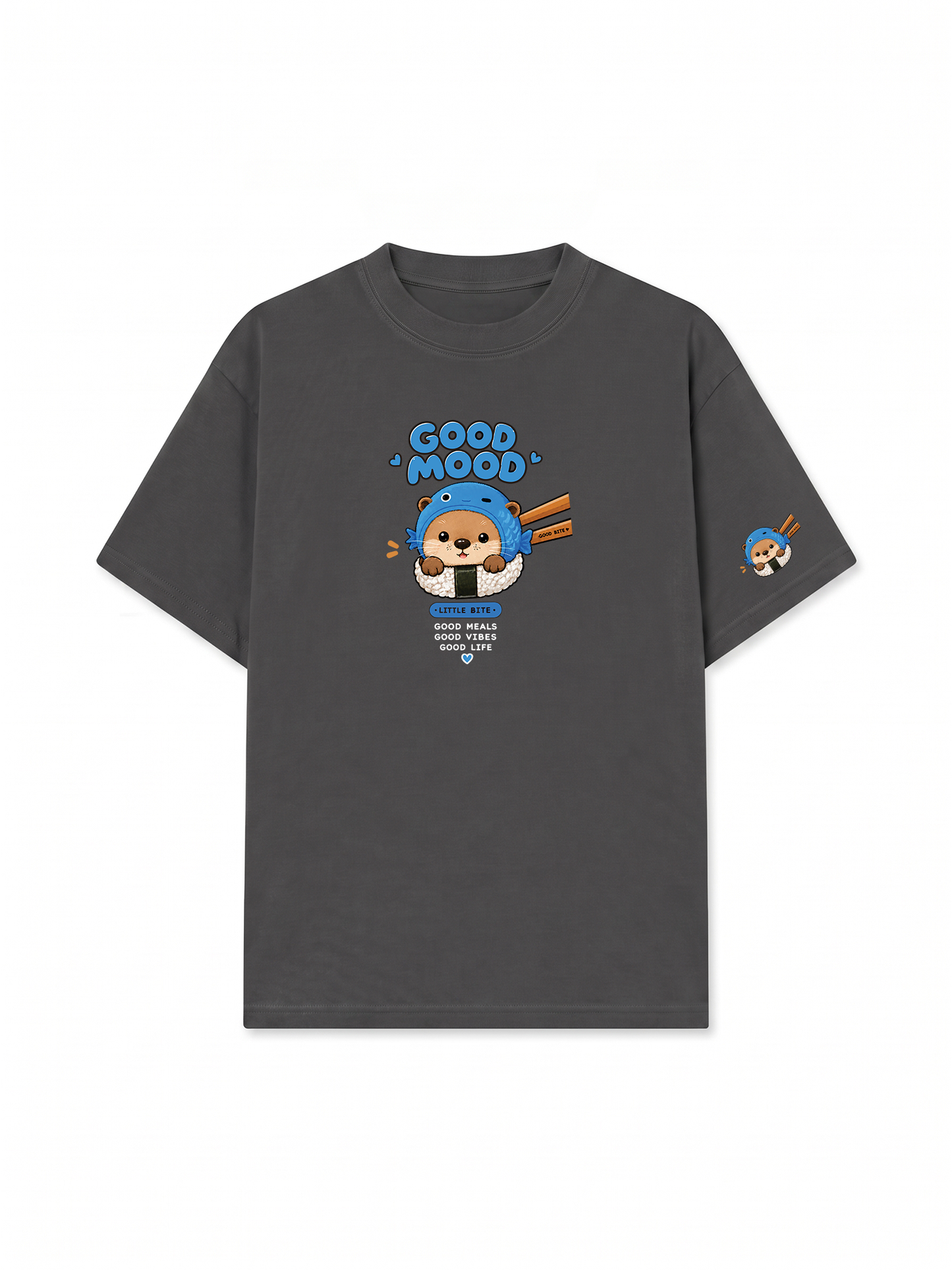 Áo Thun Relaxed Fit Good Mood Sushi Otter