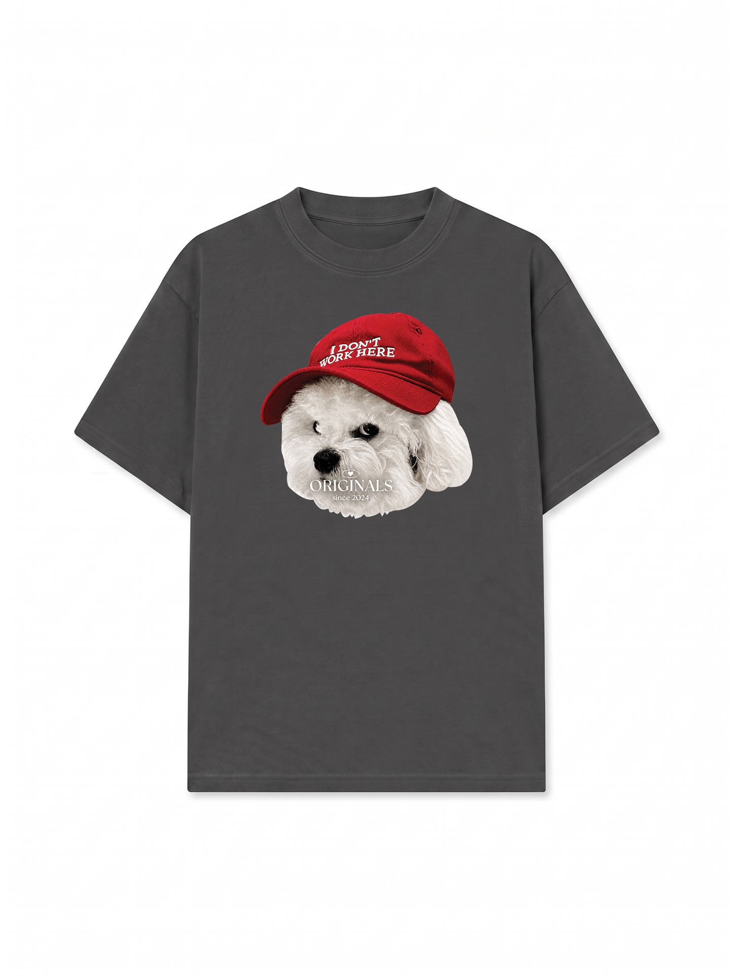 Áo Thun Relaxed Fit Puppy With Red Hat