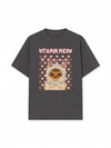 Áo Thun Relaxed Fit  Pink Dotty Vitamin Meow