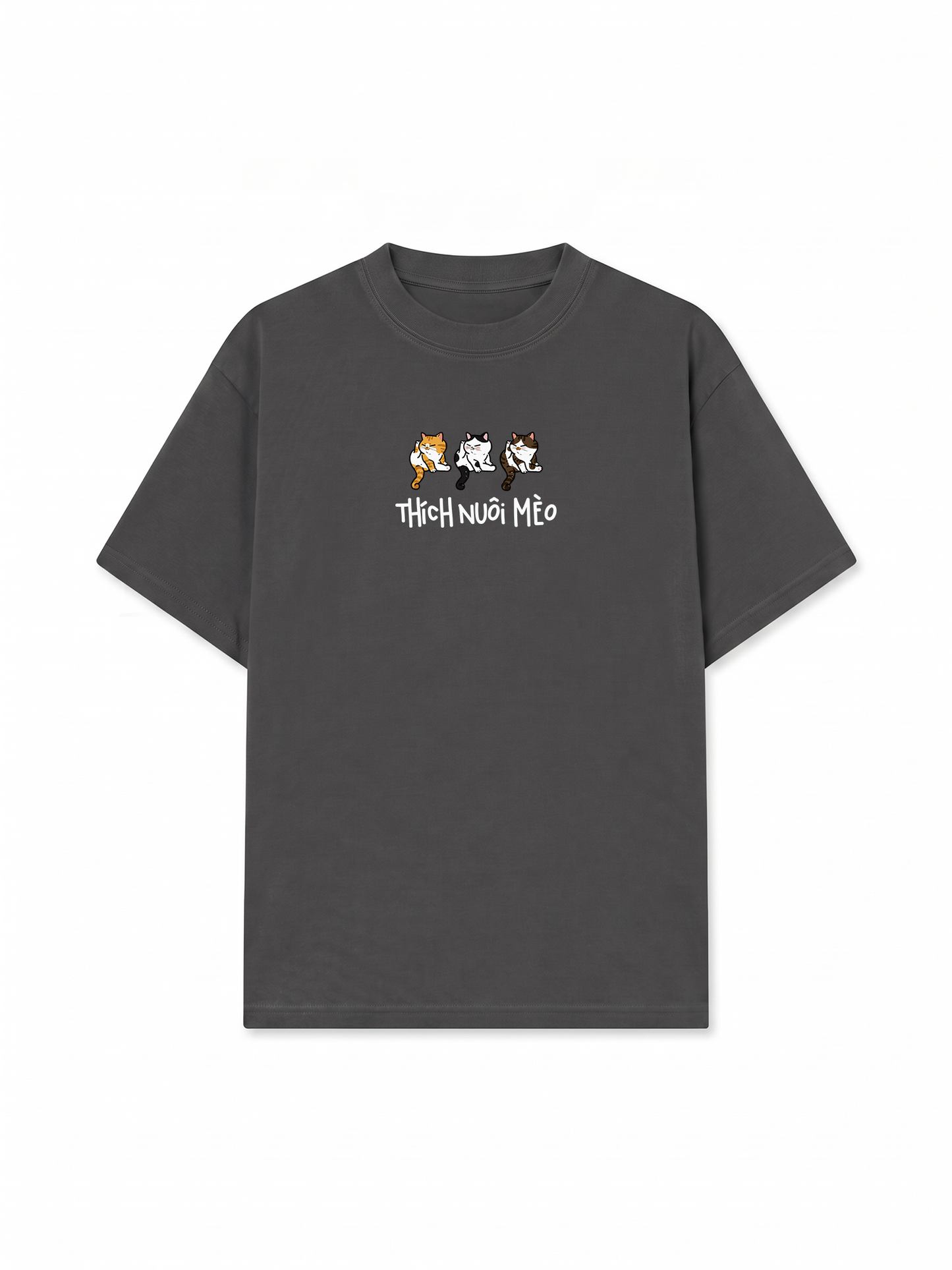 Áo Thun Relaxed Fit Thích Nuôi Mèo