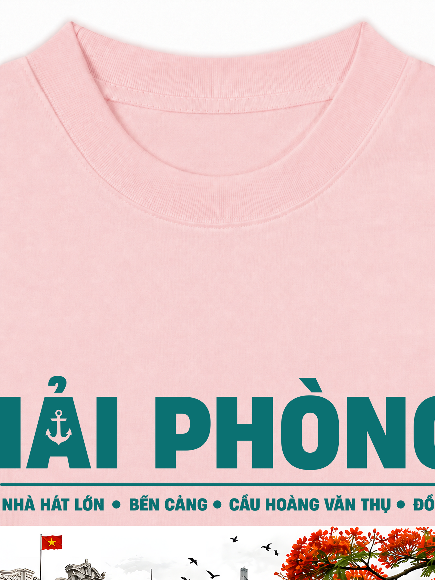 Áo Thun Relaxed Fit Thành Phố Cảng