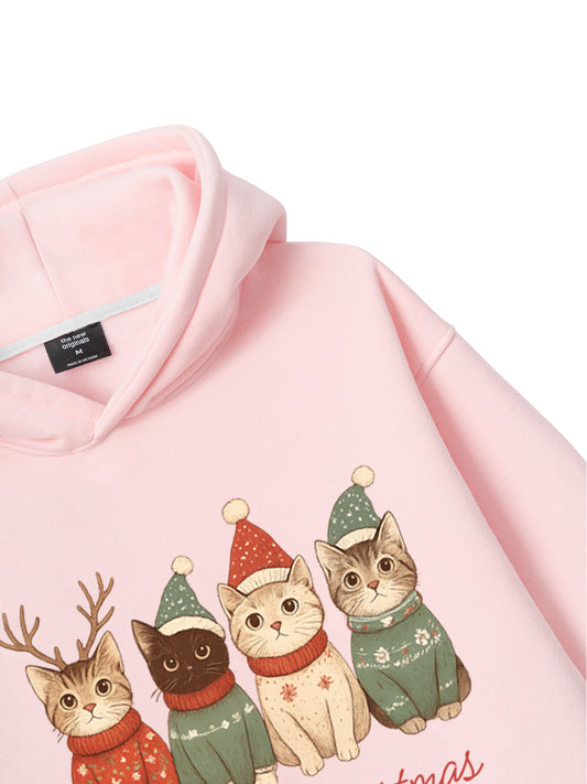 Meowy Christmas Hoodie