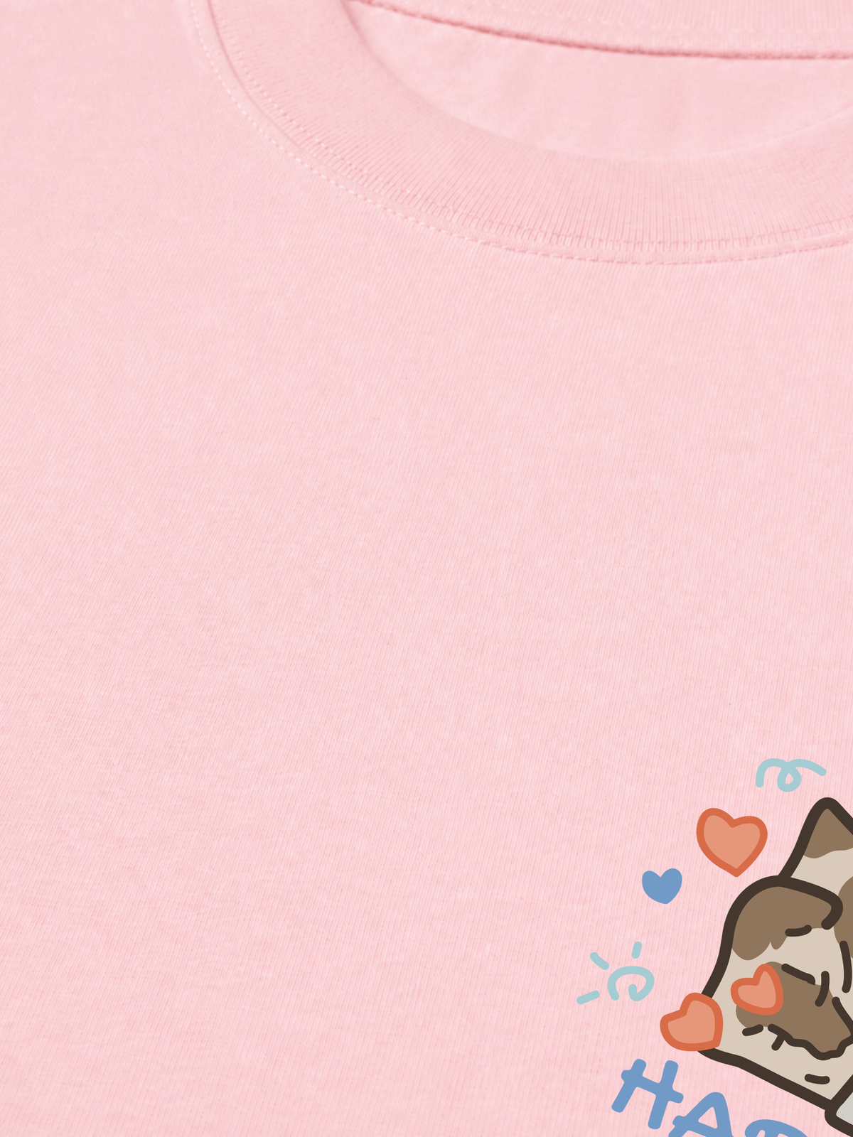 Áo Thun Relaxed Fit Happy Luv Cat Couple