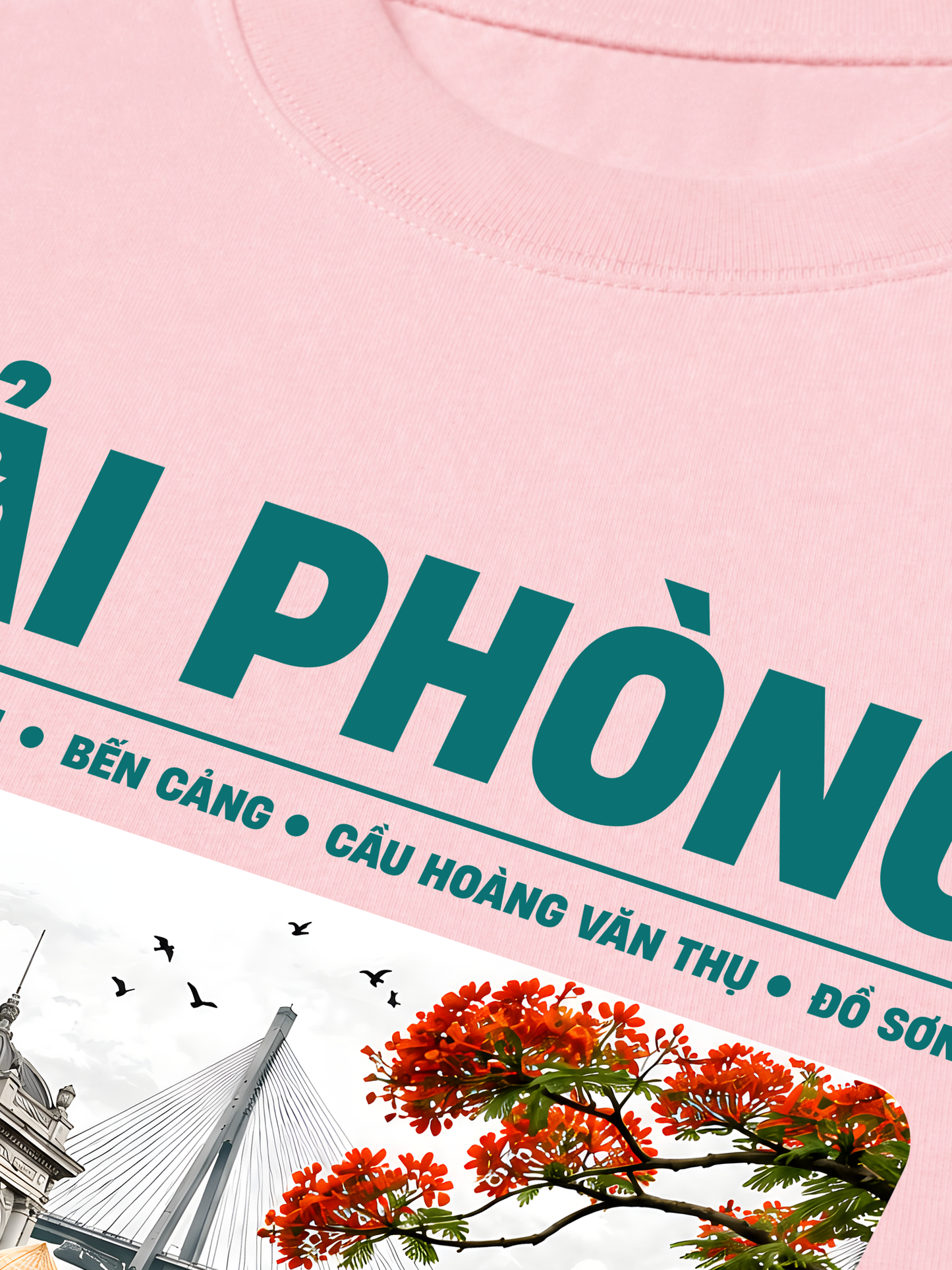 Áo Thun Relaxed Fit Thành Phố Cảng