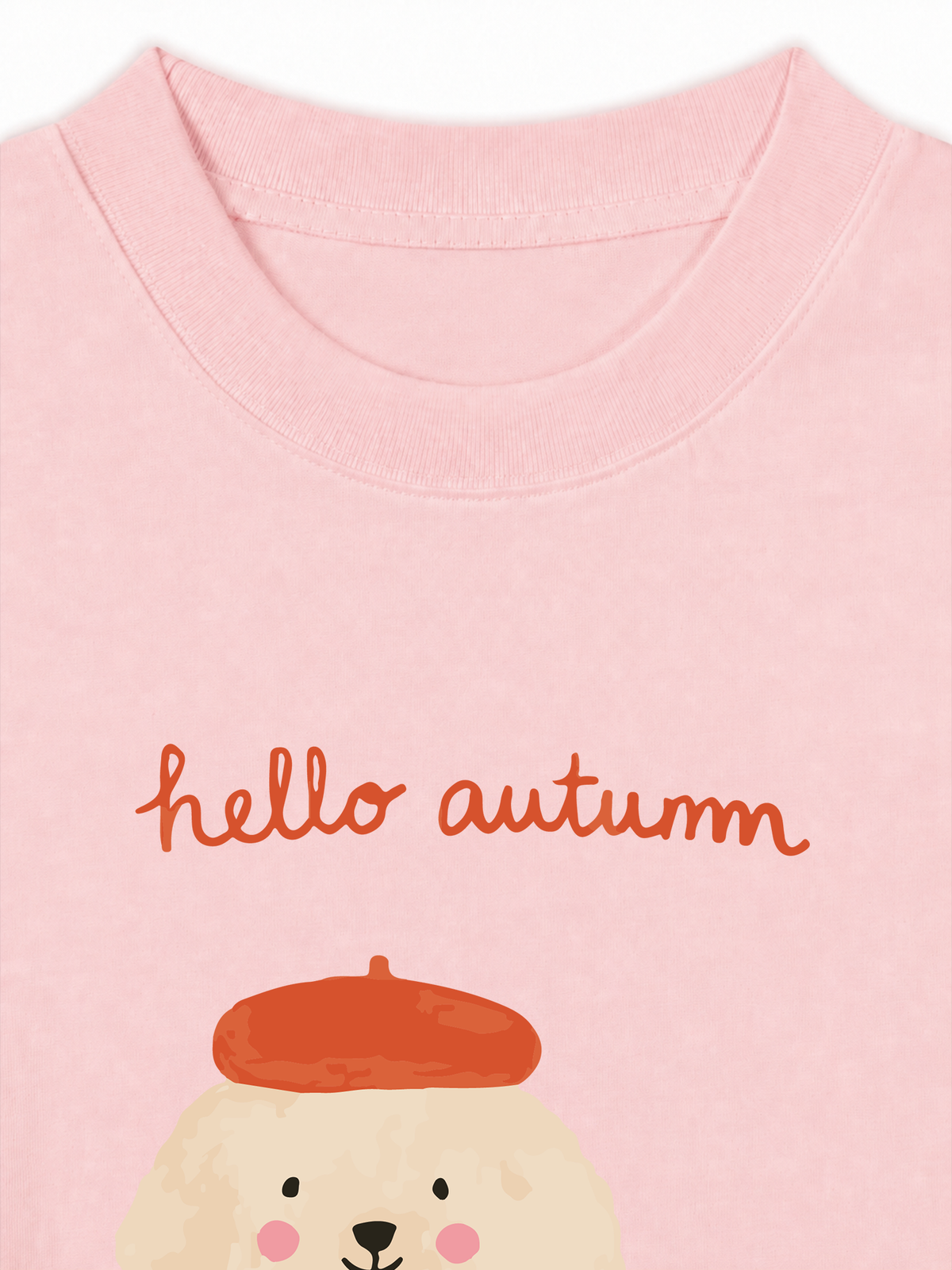 Áo Thun Relaxed Fit Hello Autumn Puppy