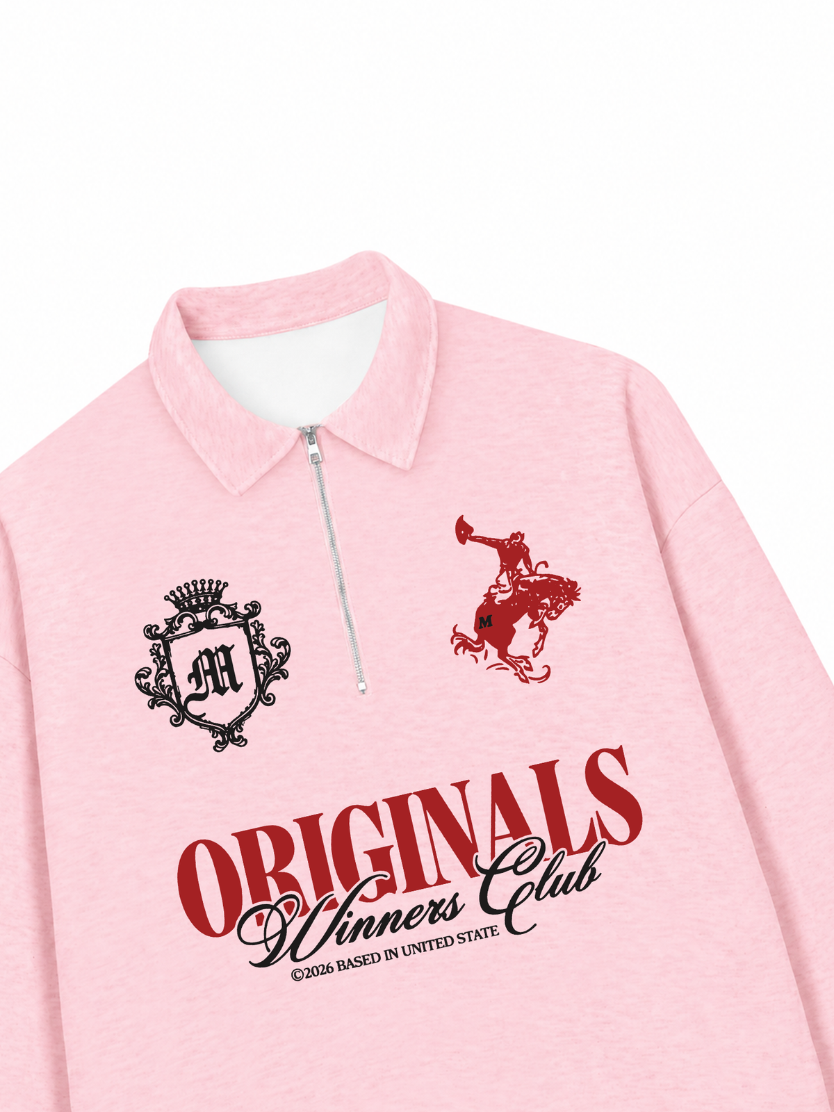 Áo Sweater Polo Nỉ Hai Da Originals Winner Club