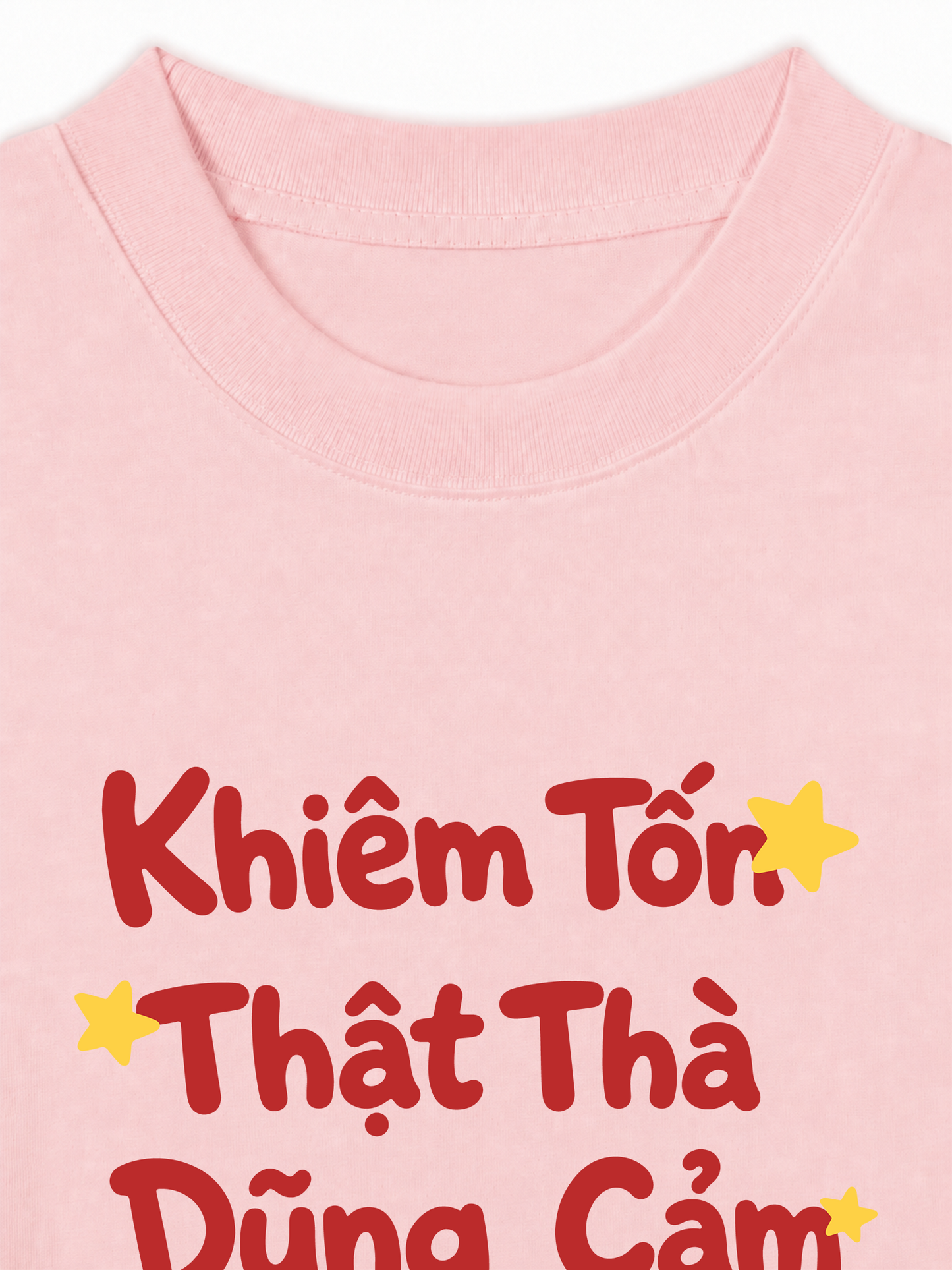 Áo Thun Relaxed Fit Khiêm Tốn, Thật Thà, Dũng Cảm
