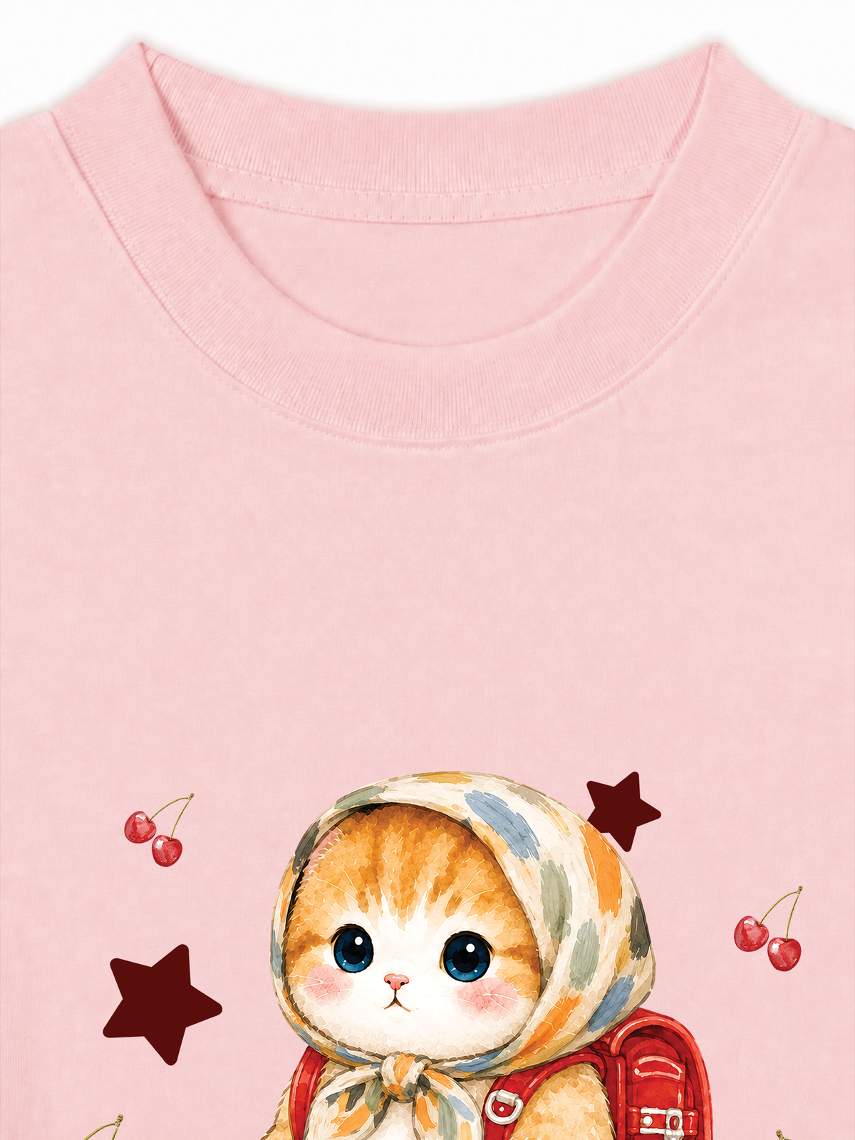 Áo Thun Relaxed Fit Pickleball Girl Meow Vitamin Meow Go School