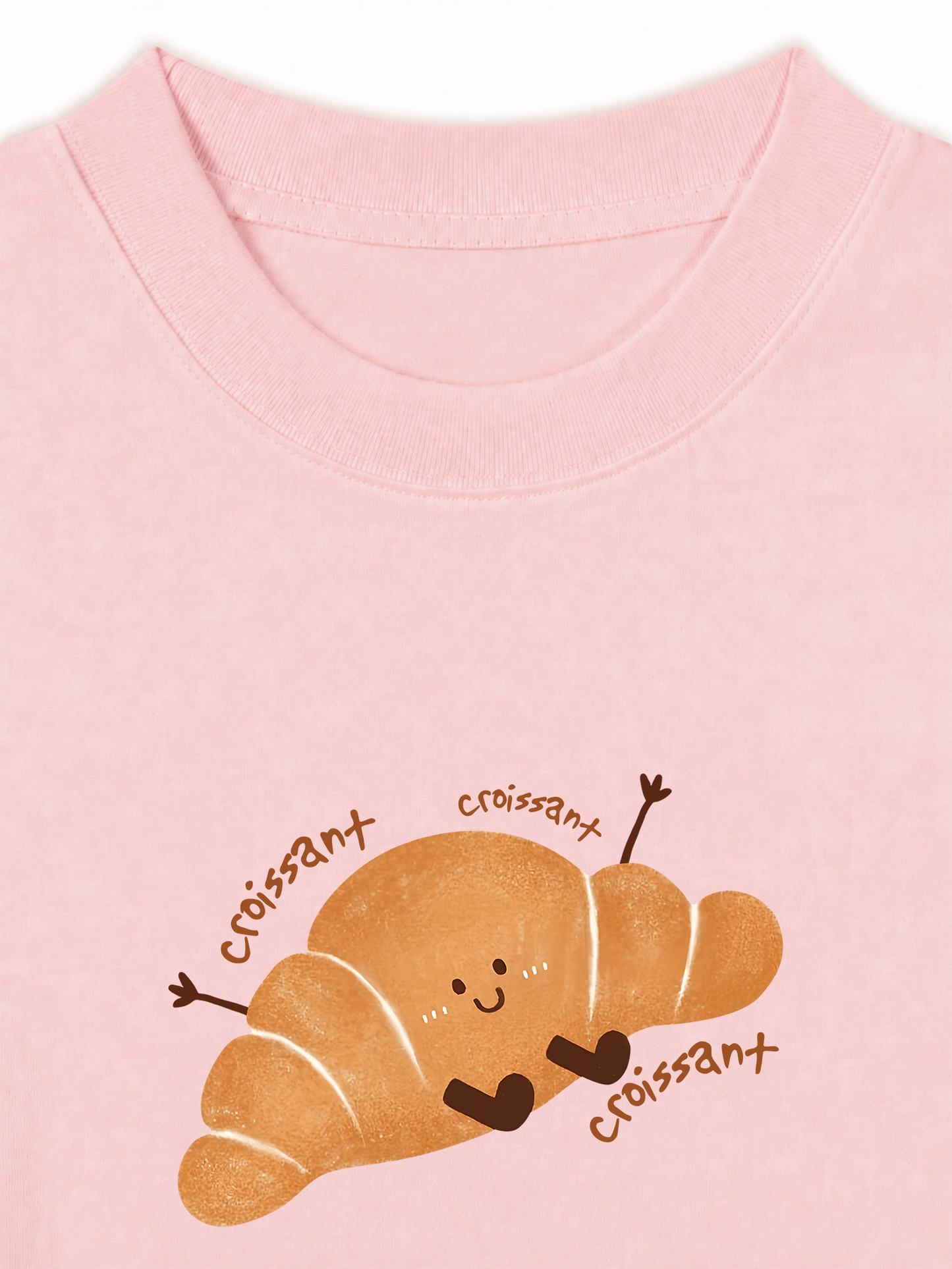 Áo Thun Relaxed Fit Happy Croissant