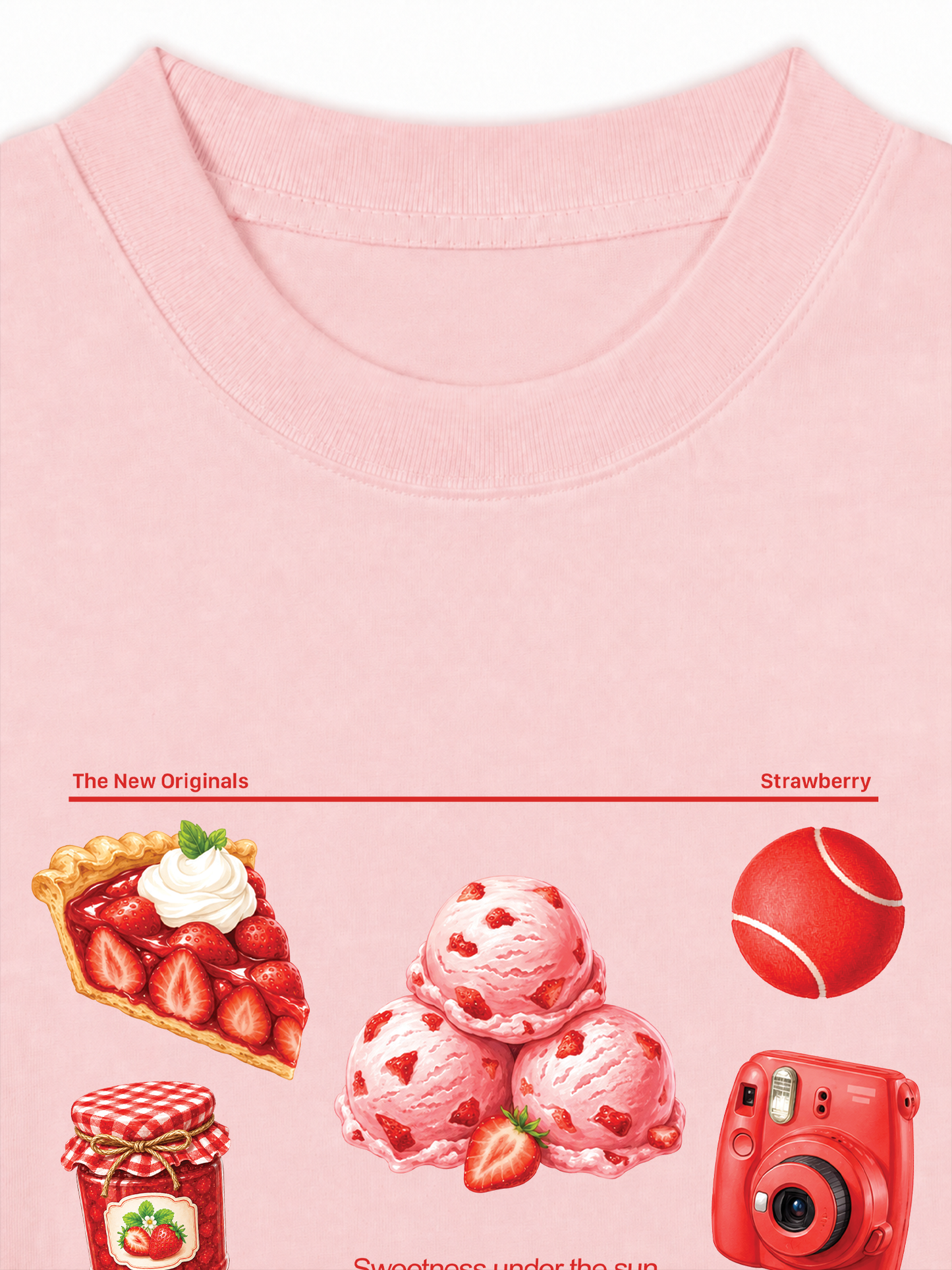 Áo Thun Relaxed Fit Strawberry Pack