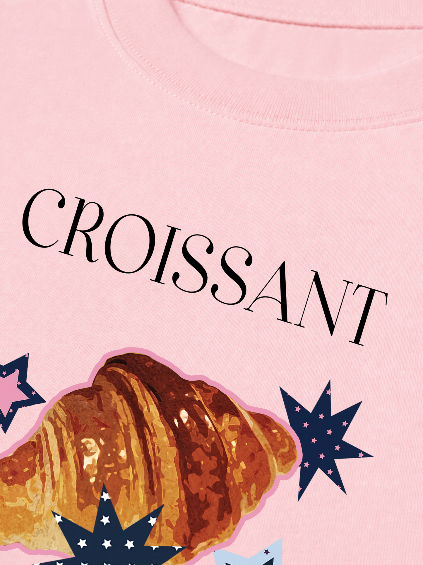 Áo Thun Relaxed Fit Croissant Y2K
