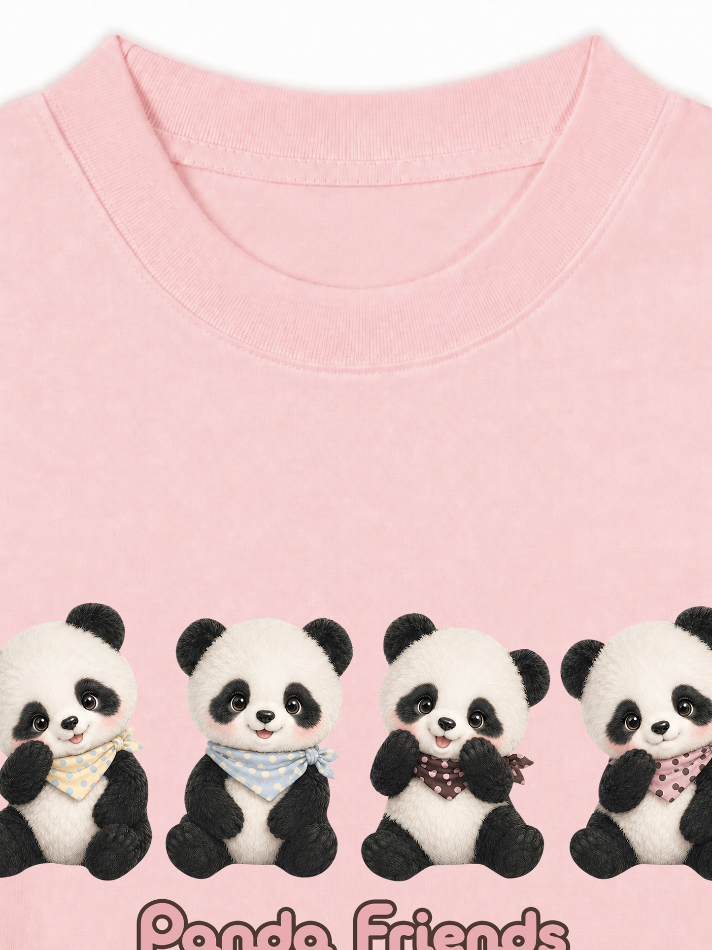 Áo Thun Relaxed Fit Panda Friends