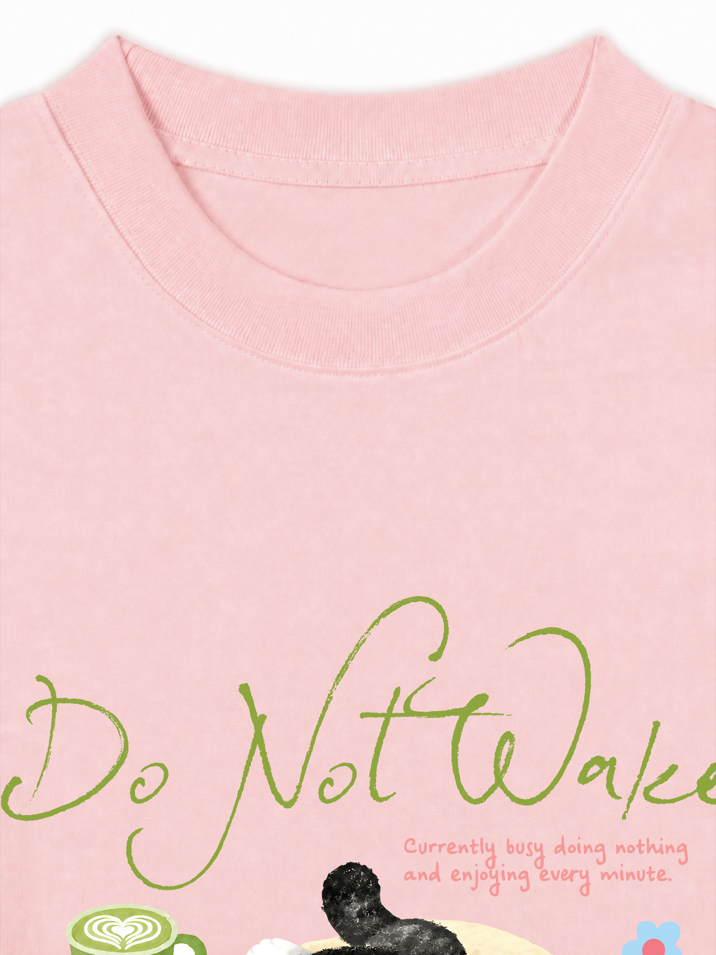 Áo Thun Relaxed Fit Do Not Wake Meow