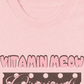 Áo Thun Relaxed Fit  Pink Dotty Vitamin Meow