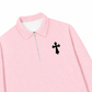 Áo Sweater Polo Nỉ Hai Da Gothic Cross