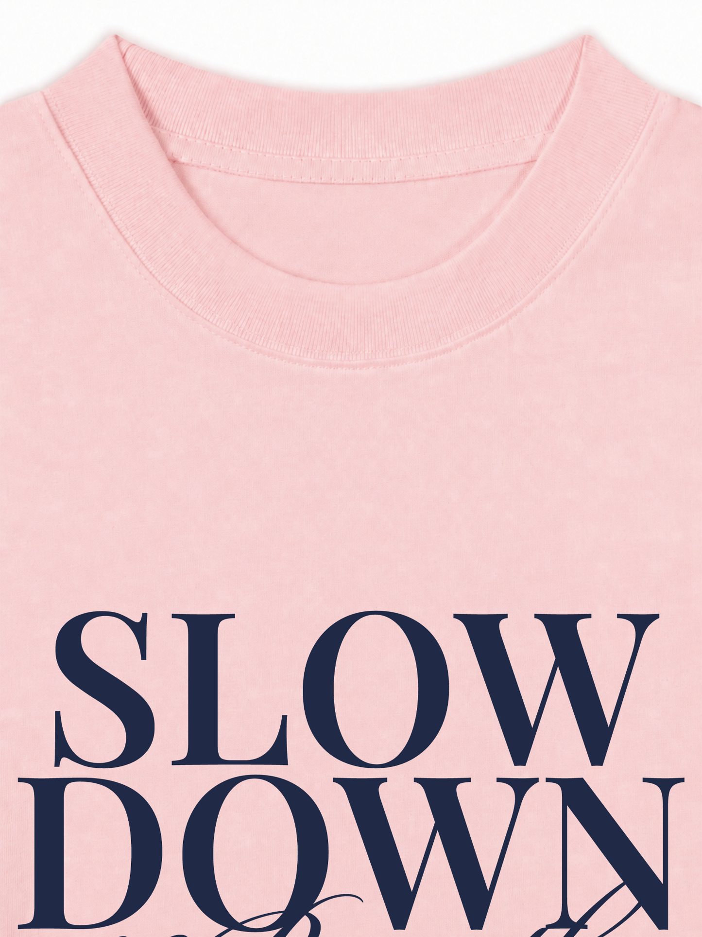 Áo Thun Relaxed Fit Slow Down & Breathe