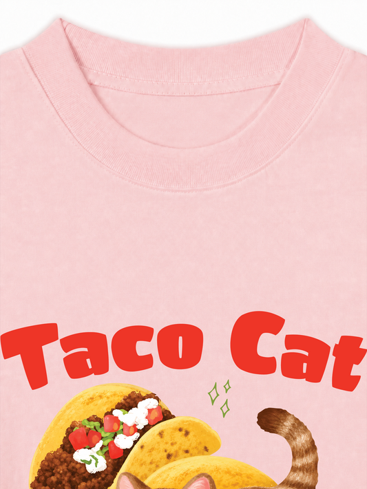 Áo Thun Relaxed Fit Taco Cat