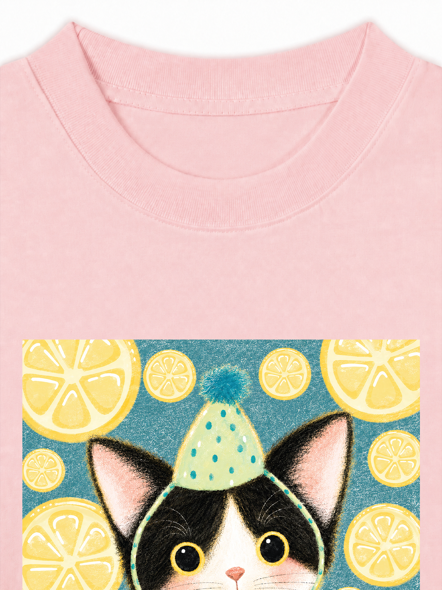 Áo Thun Relaxed Fit Lemon Reverie Meow