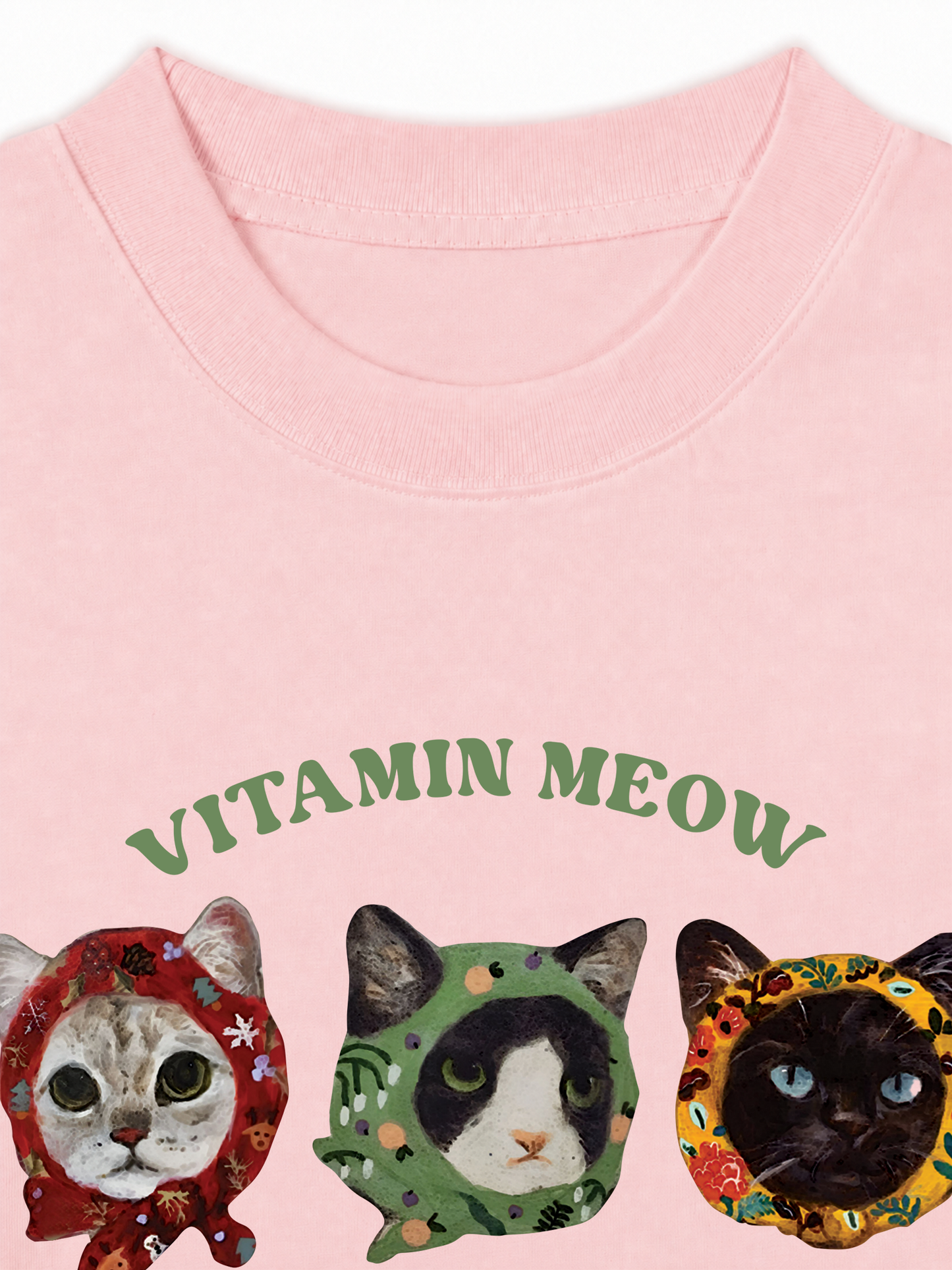 Áo Thun Relaxed Fit Vitamin Meow