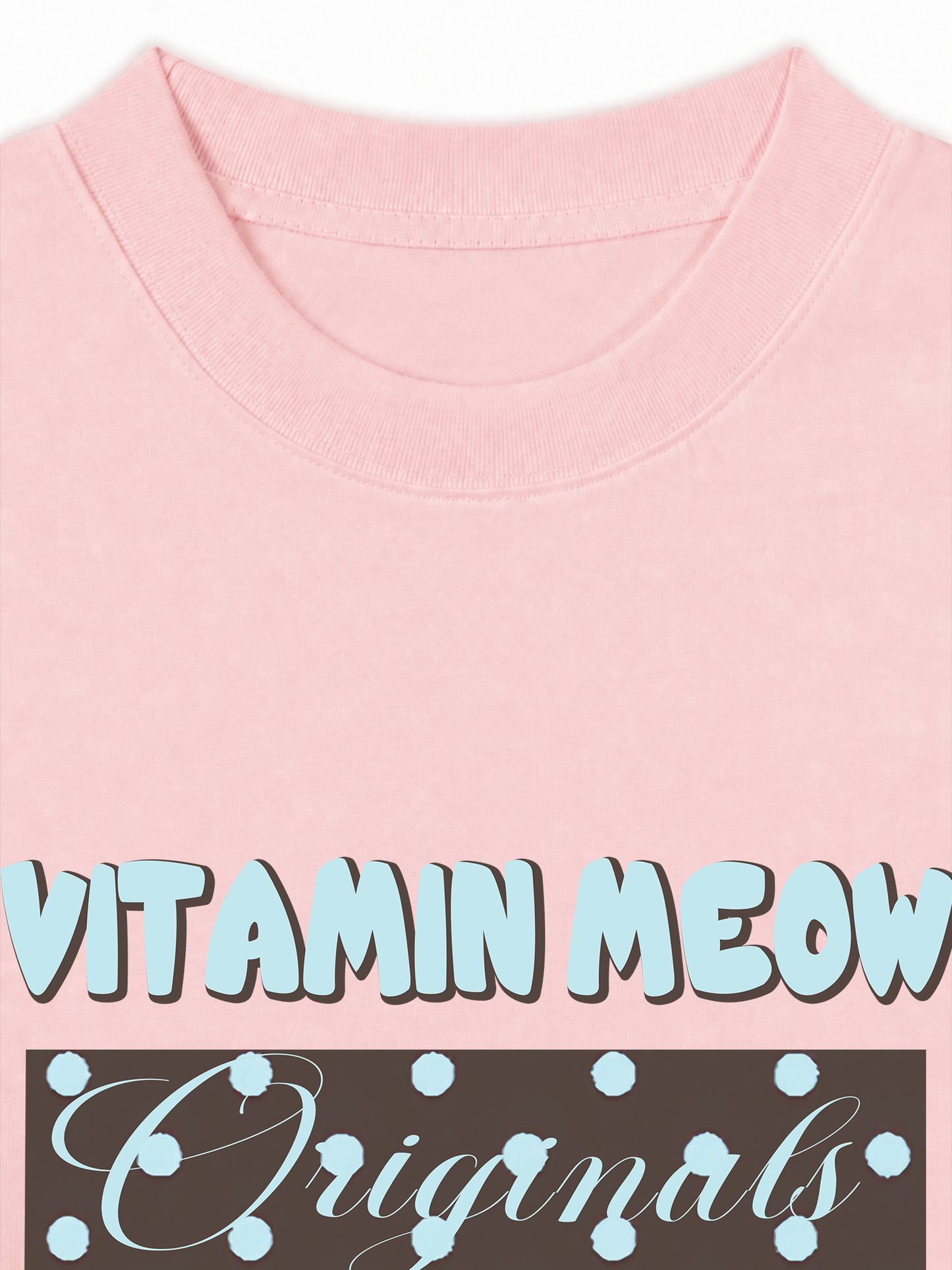 Áo Thun Relaxed Fit Vitamin Meow Blue Tiffany