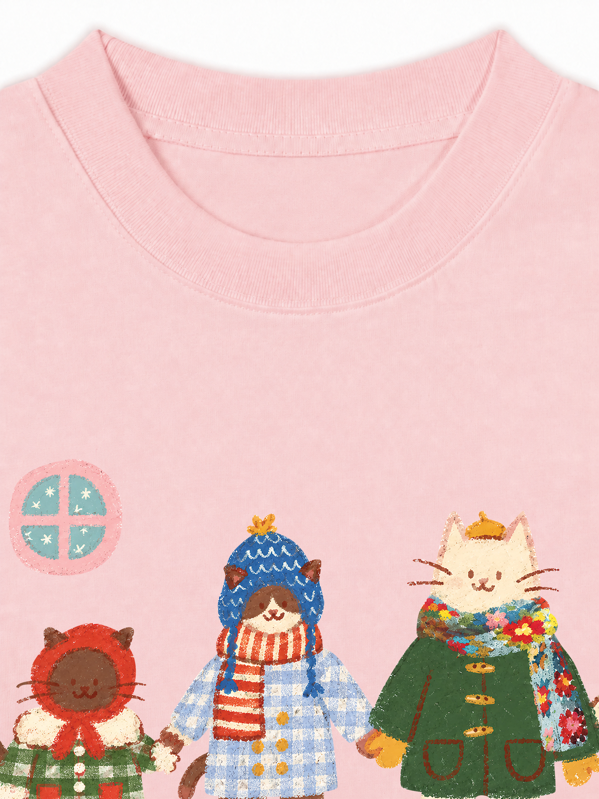 Áo Thun Relaxed Fit 3 Cozy Cats