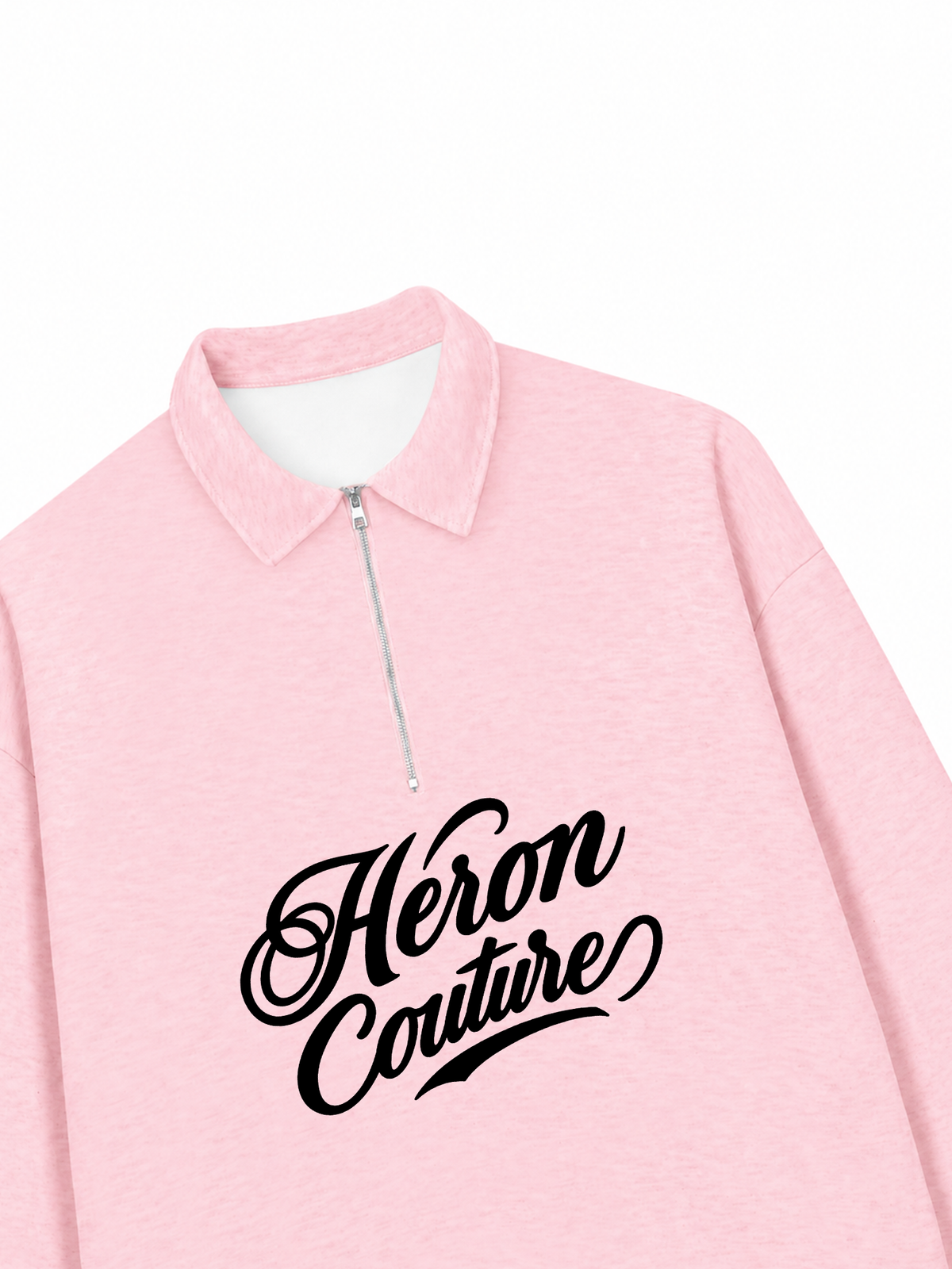 Áo Sweater Polo Nỉ Hai Da Heron Couture