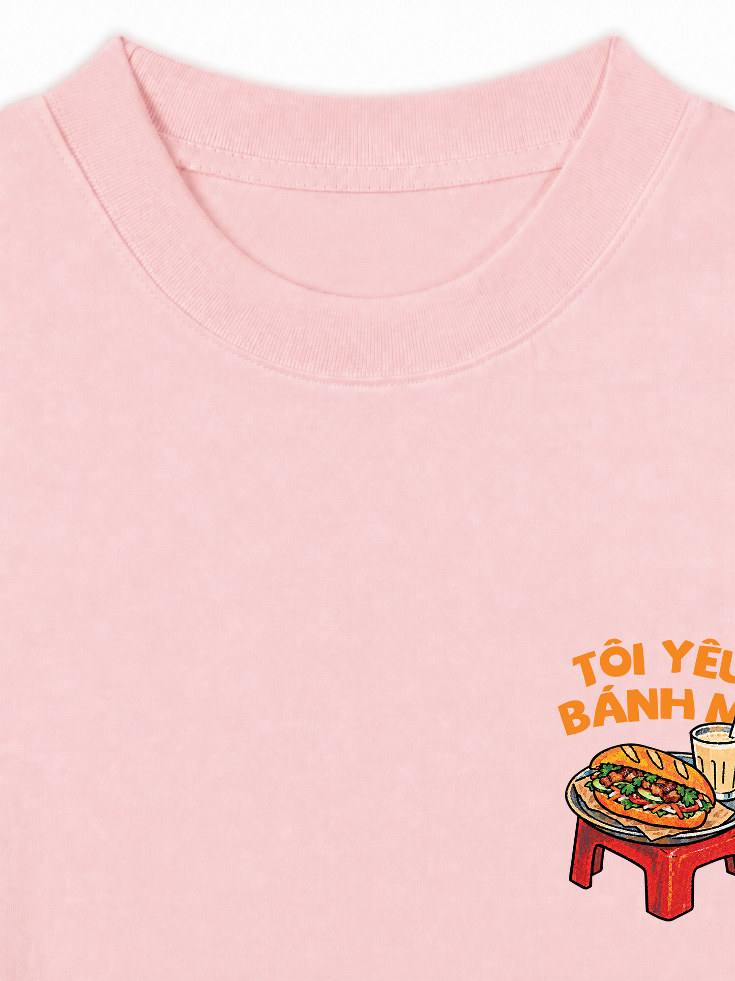 Áo Thun Relaxed Fit Tôi Yêu Bánh Mì