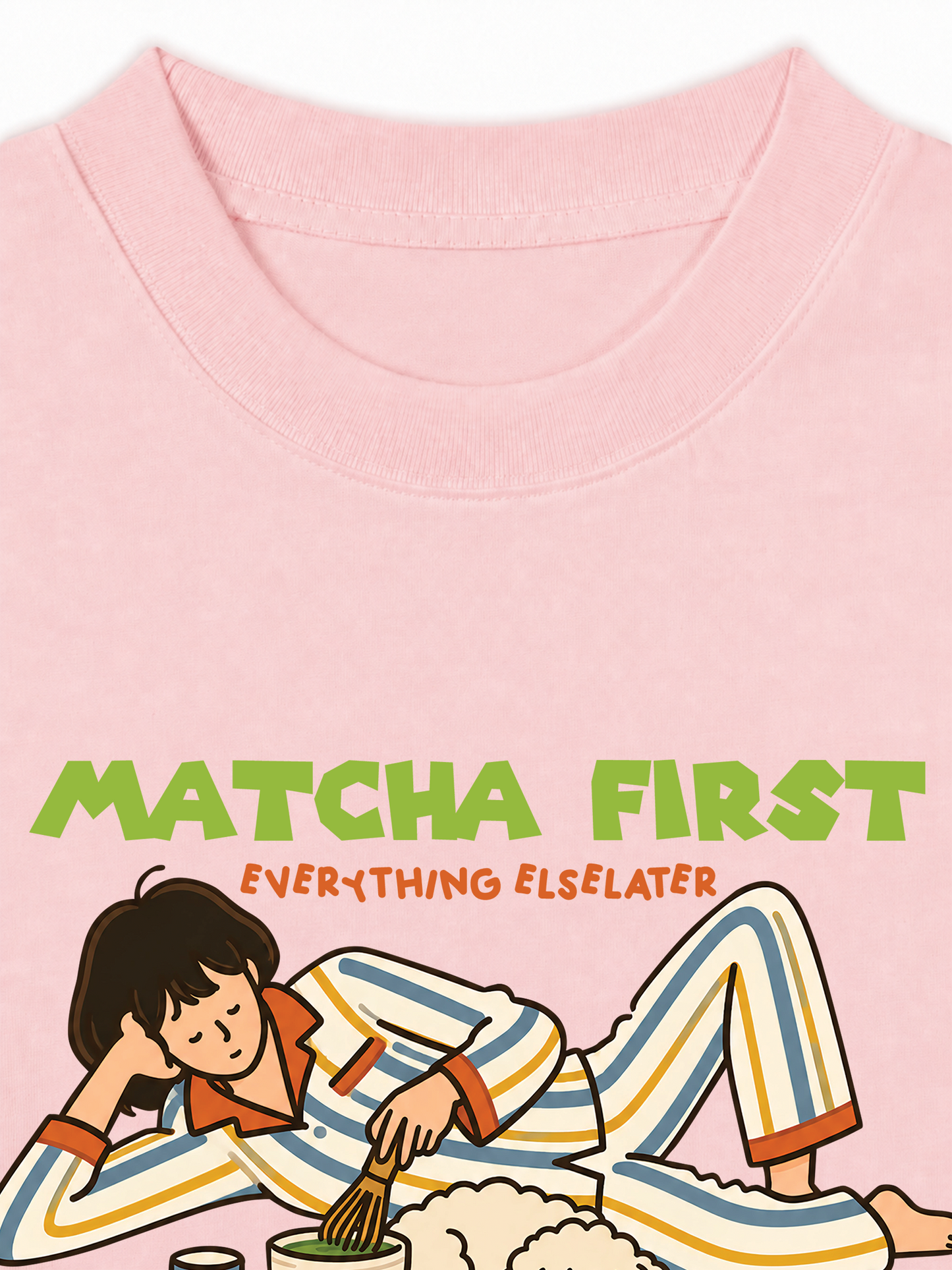 Áo Thun Relaxed Fit Matcha First