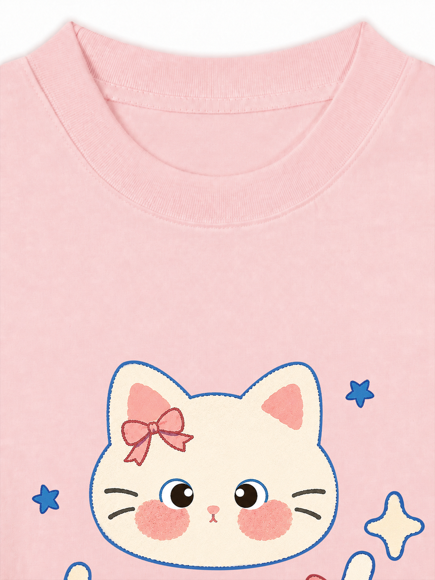 Áo Thun Relaxed Fit Blue Kitty