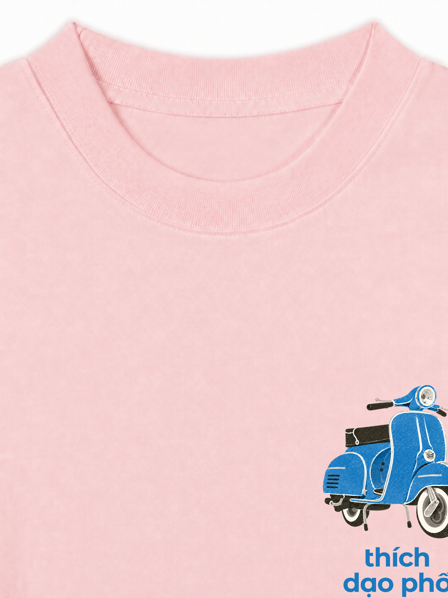 Áo Thun Relaxed Fit Thích Dạo Phố Blue
