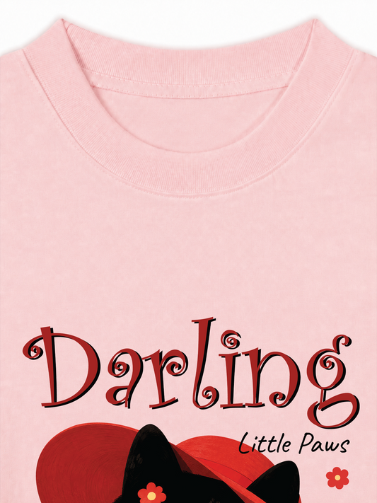 Áo Thun Relaxed Fit Darling Little Paws