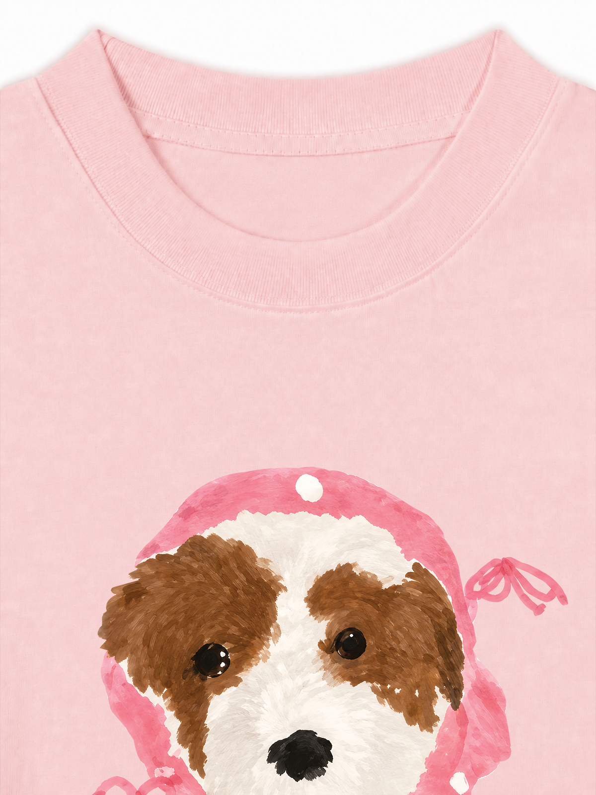 Áo Thun Relaxed Fit Pink Dots Puppy