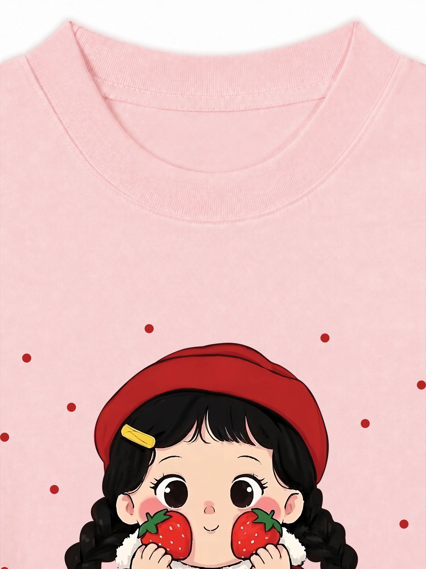 Áo Thun Relaxed Fit Dolly Girl Cute Strawberry Girl