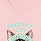 Áo Thun Relaxed Fit Meowy Cat Blue Tiffany Dots