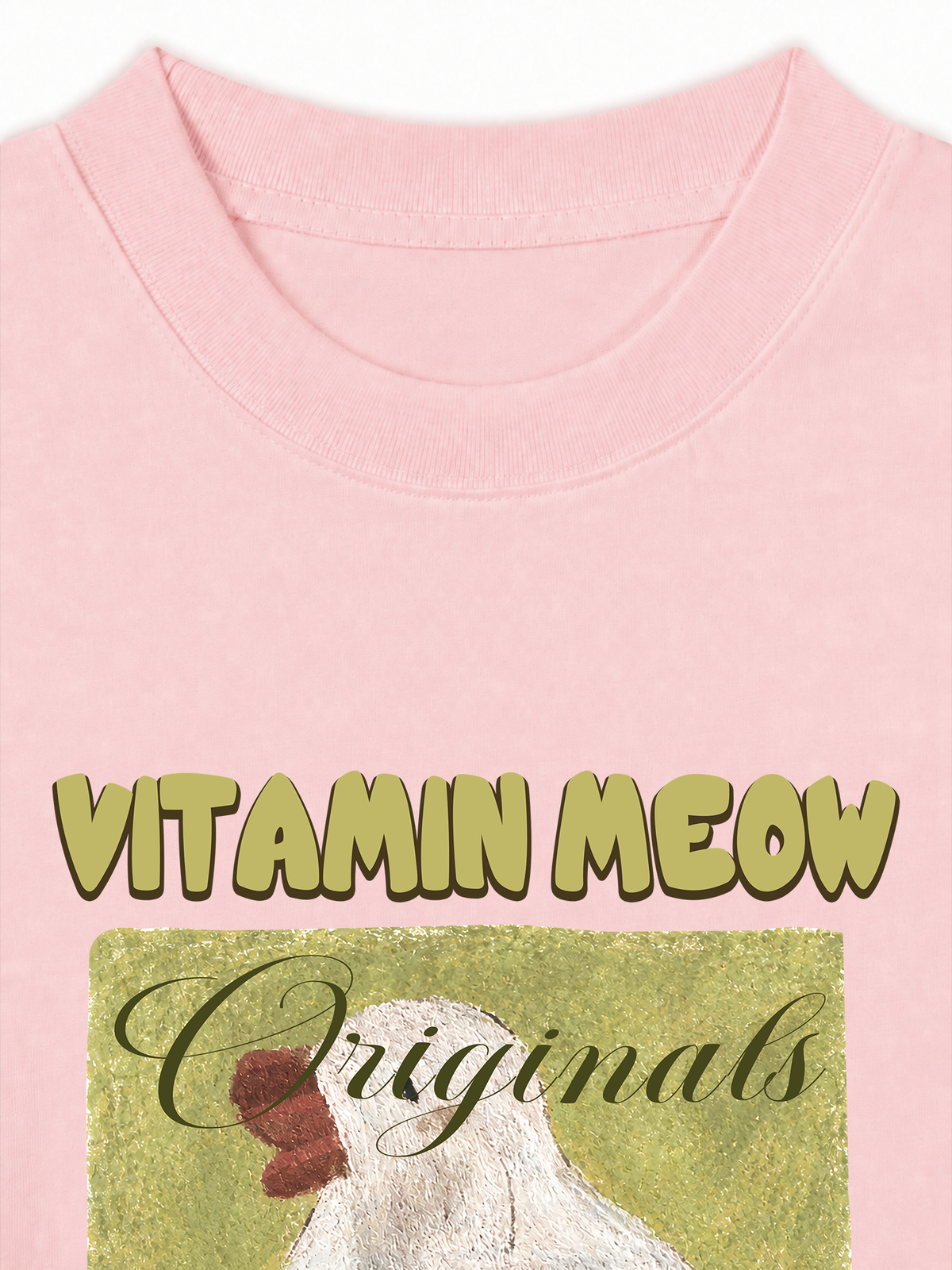Áo Thun Relaxed Fit  Vitamin Meow With Duck