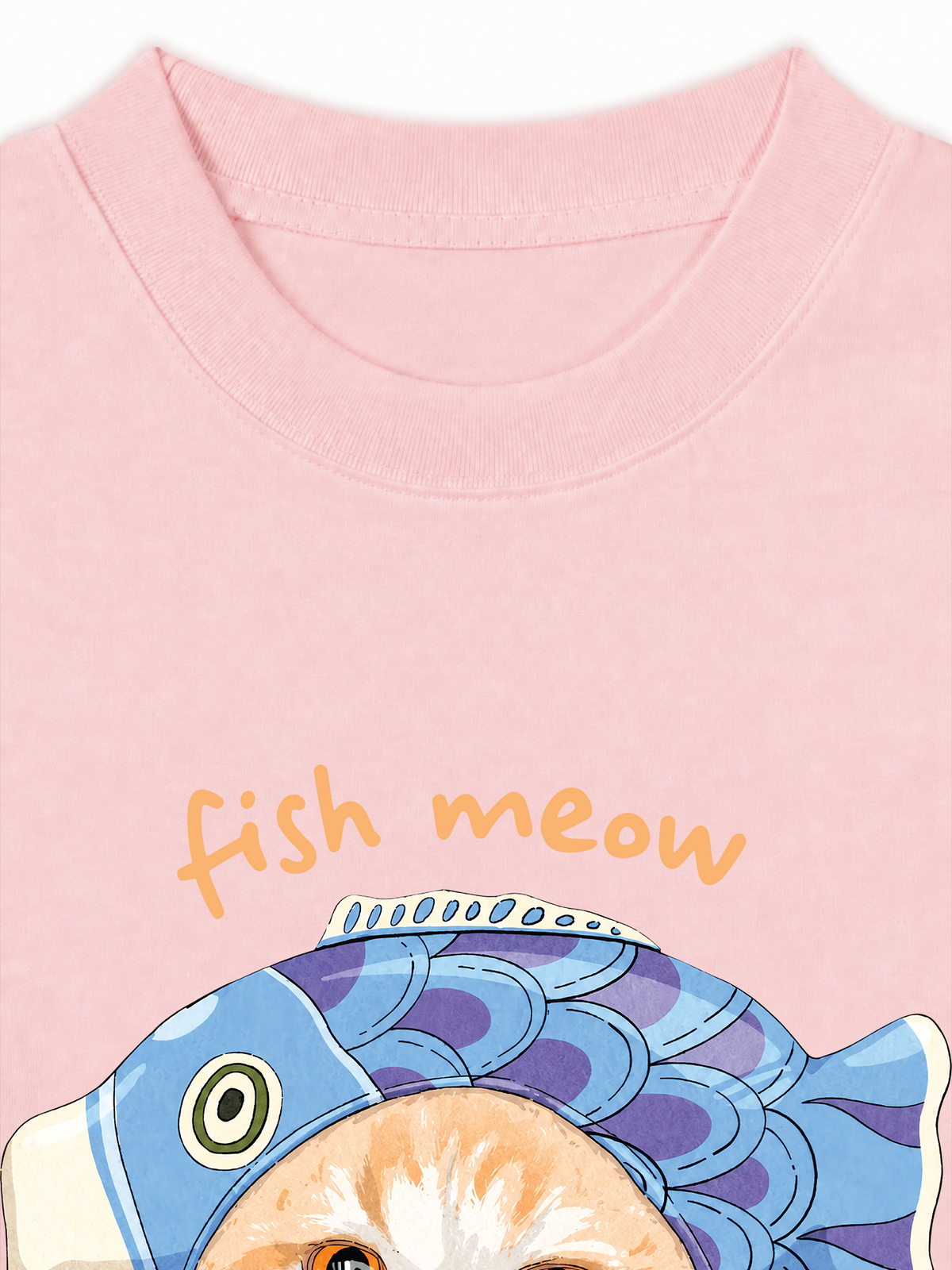 Áo Thun Relaxed Fit Fish Meow