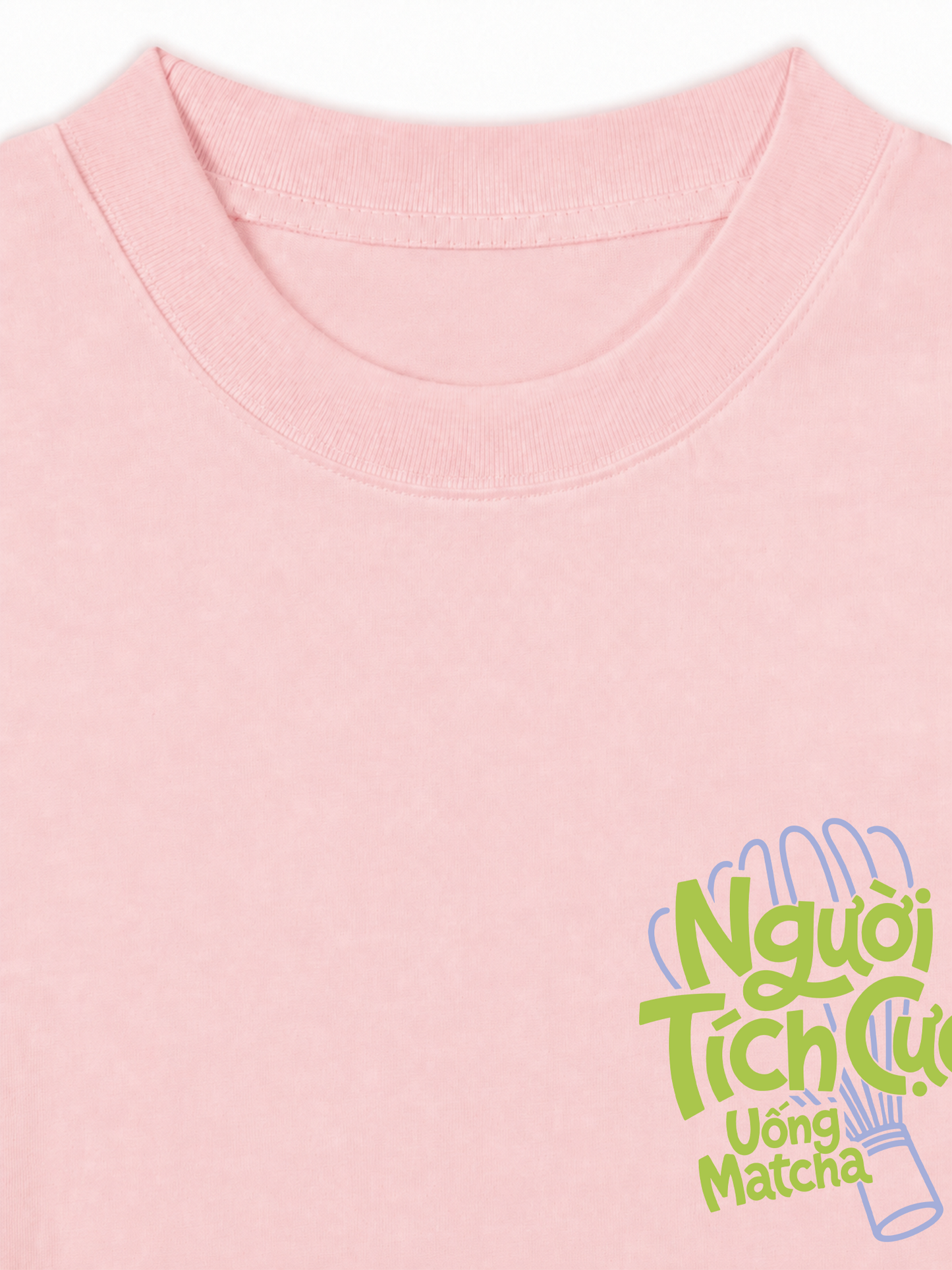 Áo Thun Relaxed Fit Người Tích Cực Uống Matcha