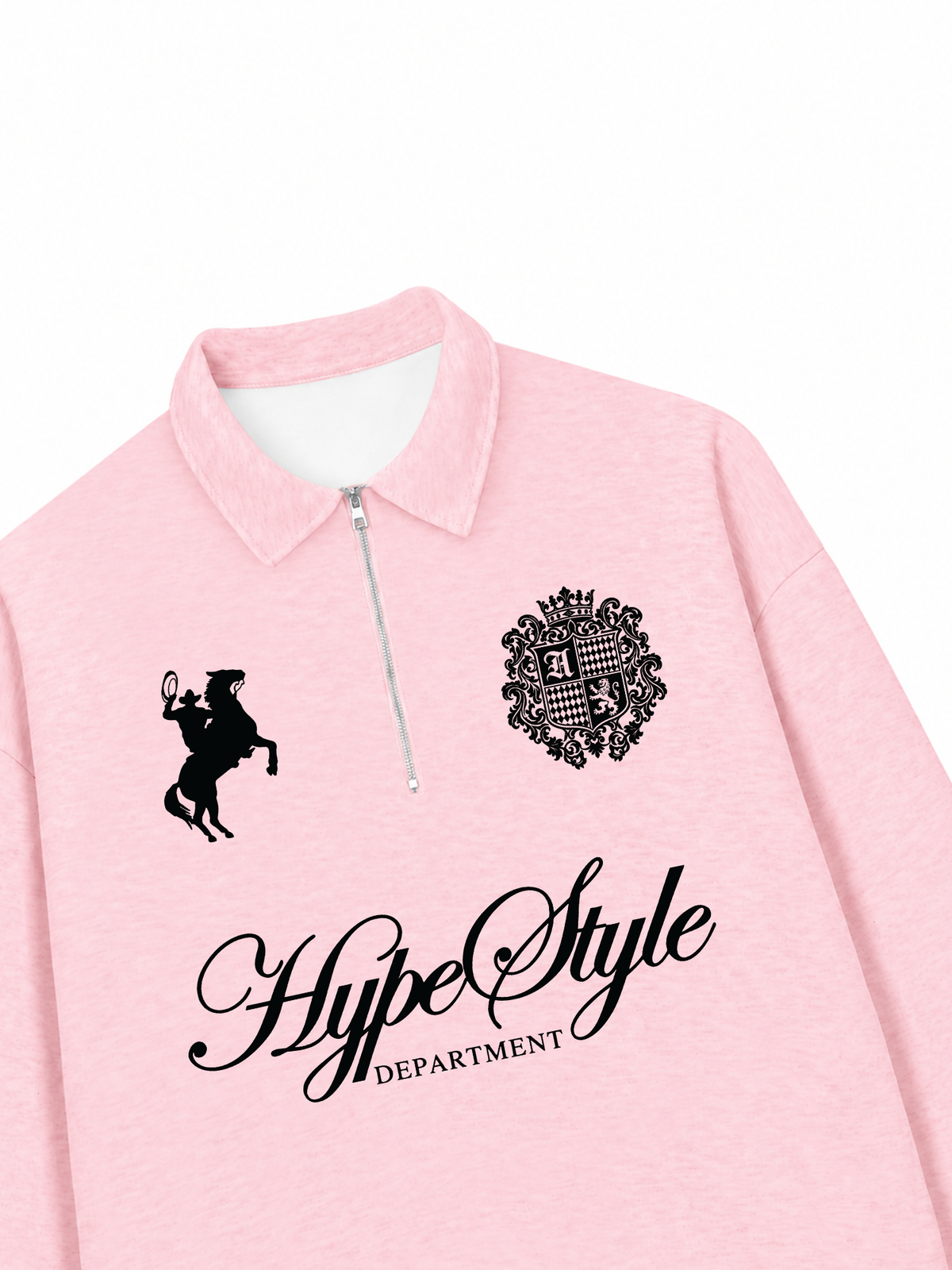 Áo Sweater Polo Nỉ Hai Da Black And White Hype Style