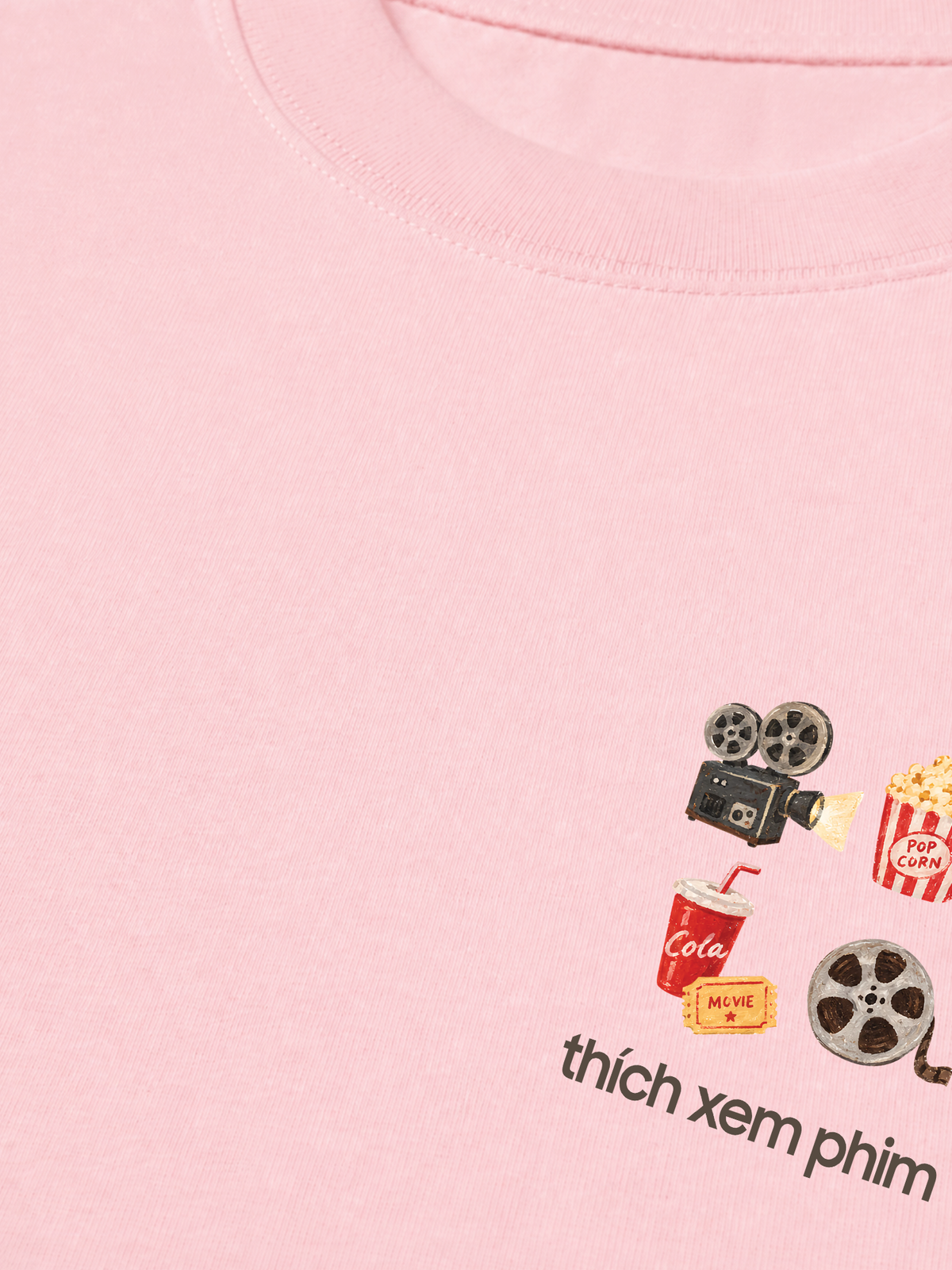 Áo Thun Relaxed Fit Thích Xem Phim