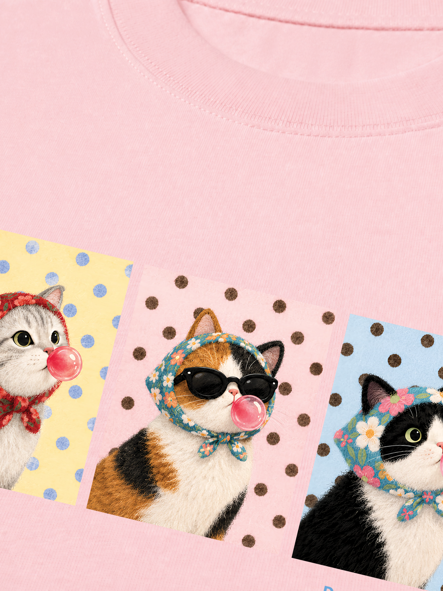 Áo Thun Relaxed Fit Dotty Kitty