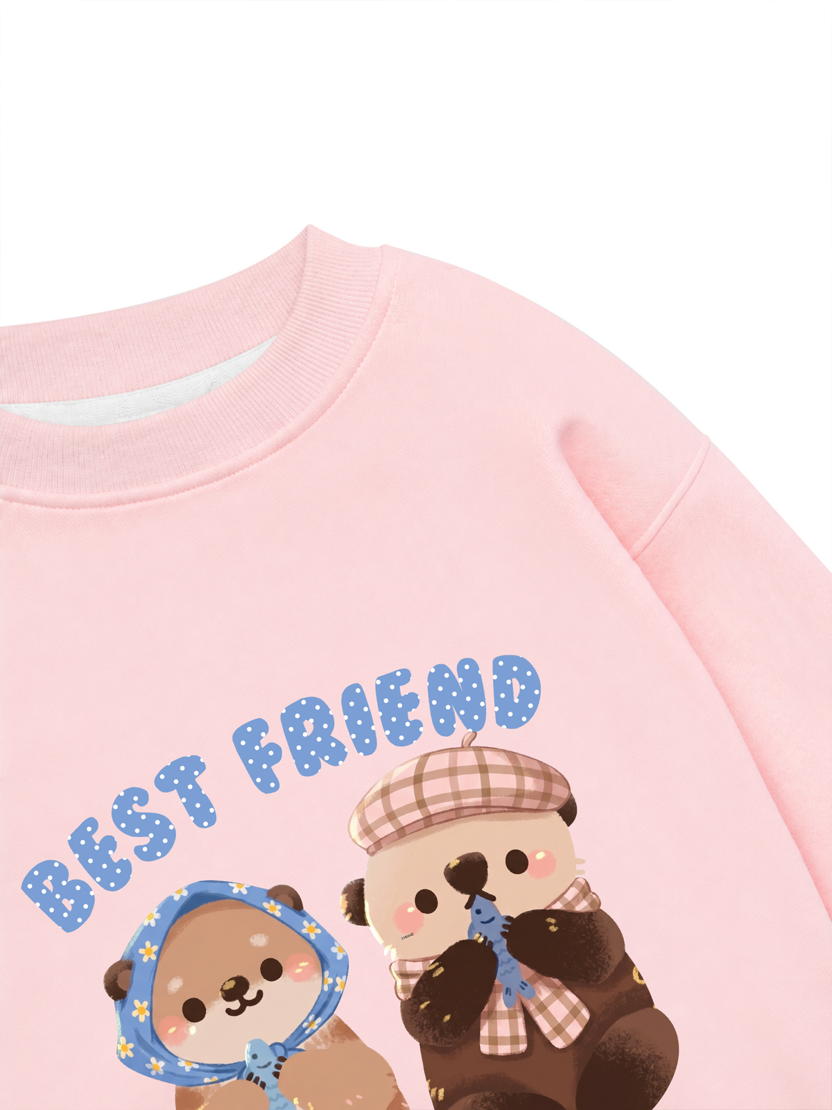 Áo Sweater Nỉ Hai Da Animal Best Friend Beaver